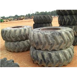 (1) LOT 4 24.5X32 BOLT ON DUAL SKIDDER TIRES