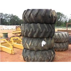 4 EACH-23.5X25 TIRES & WHEELS