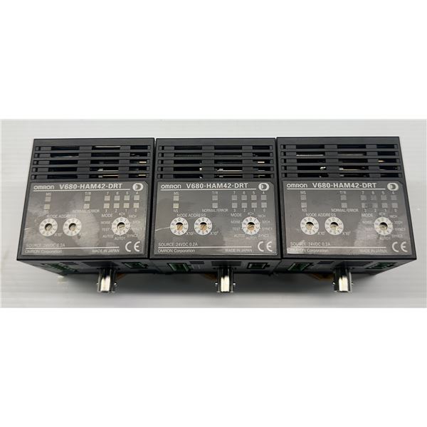 (3) Omron #V680-HAM42-DRT Controllers