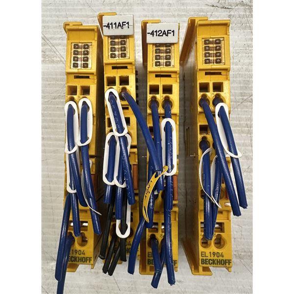 Lot of (4) Beckhoff #EL 1904 Digital Input Modules