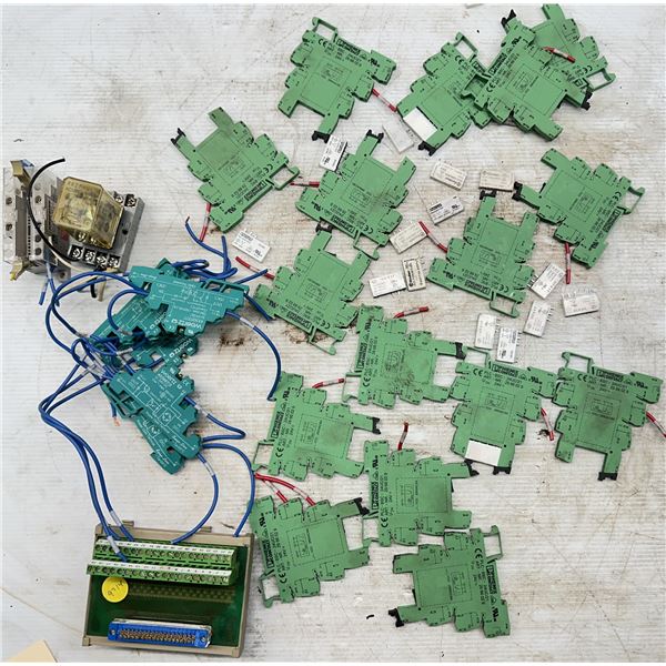 Lot of Misc. Phoenix Contact, finder, woertz Relays