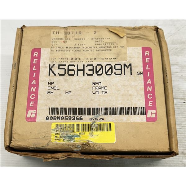 Reliance #K56H3009M Tachometer Mounted Flange