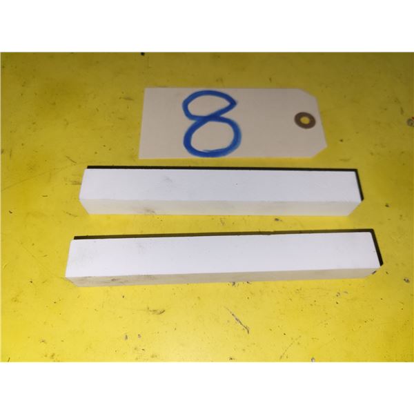 Set(2) Pierre de finition Blanc  / Light White Finishing Stick 6" x 1" x 1"