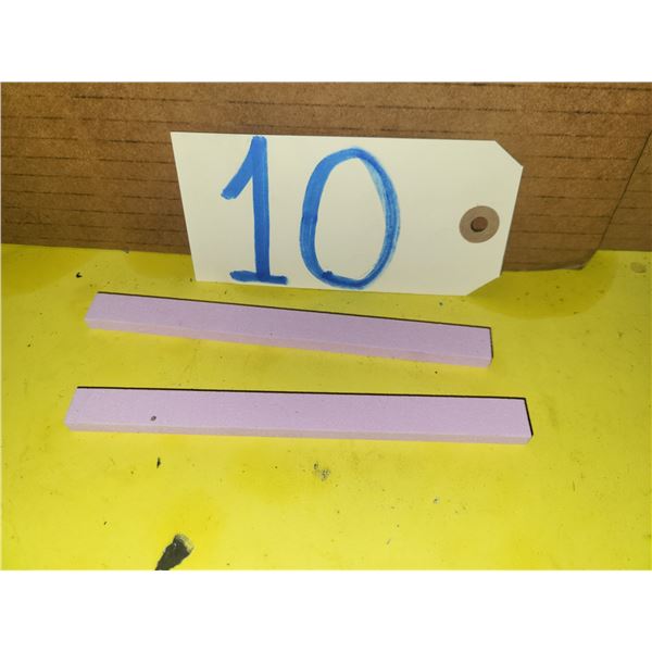 Set(2)Pierre d'Affutage Rose / Pink Grinding Stick 6" x 1/2" x 1/4"