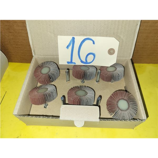 Box(10) of Flap Wheel 2" x 5/8" shank 1/4" Gr.120