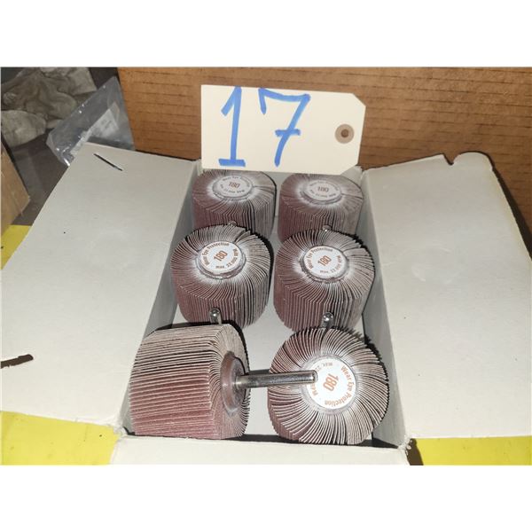 Box(10) of Flap Wheel 2"1/2 x 1"1/2 shank 1/4" Gr.180