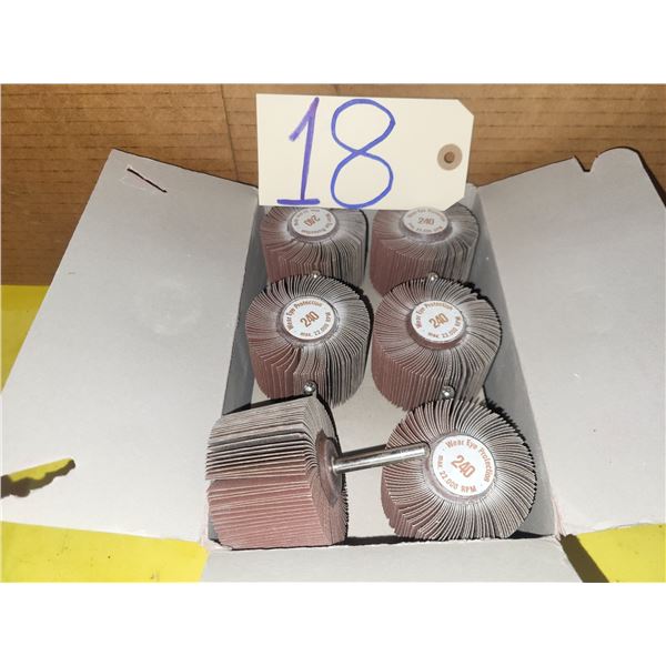 Box(10) of Flap Wheel 2" x 1"1/2 shank 1/4" Gr.240