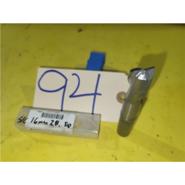 DEBOER Tool Carbide End Mill 16mm 2fl. Regrinded Tip