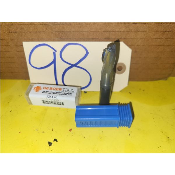 DEBOER Tool Carbide End Mill 12mm 2fl.