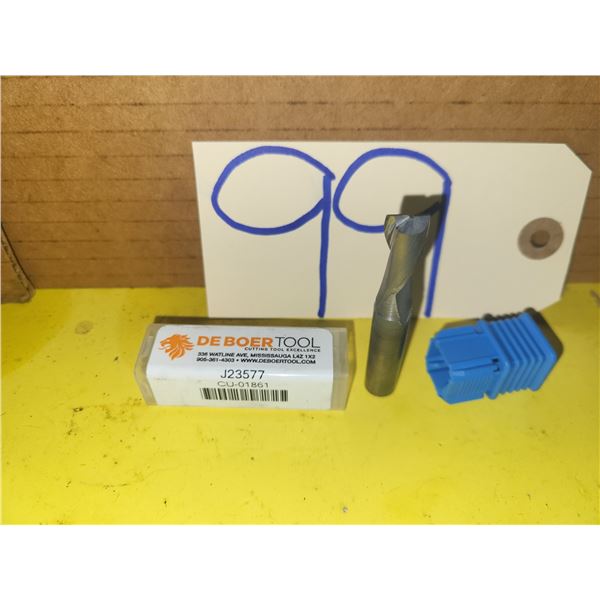 DEBOER Tool Carbide End Mill 10mm 2fl. R . 0.25mm