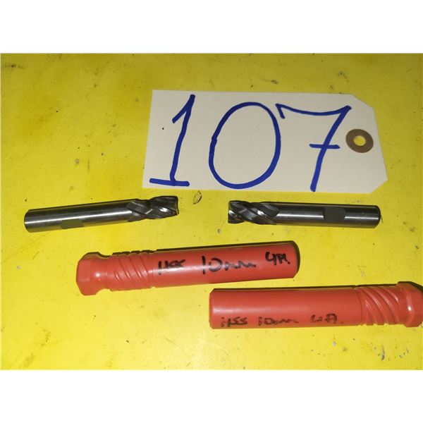 HSS End Mill 10mm 4fl.