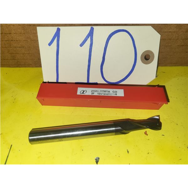 New HSS End Mill 12mm 2fl.