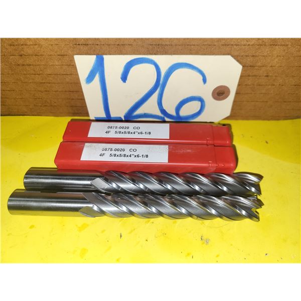 New HSS End Mill 5/8" 4fl.