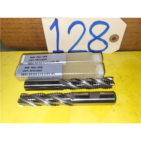 New HSS Rougher End Mill 5/8" 4fl.