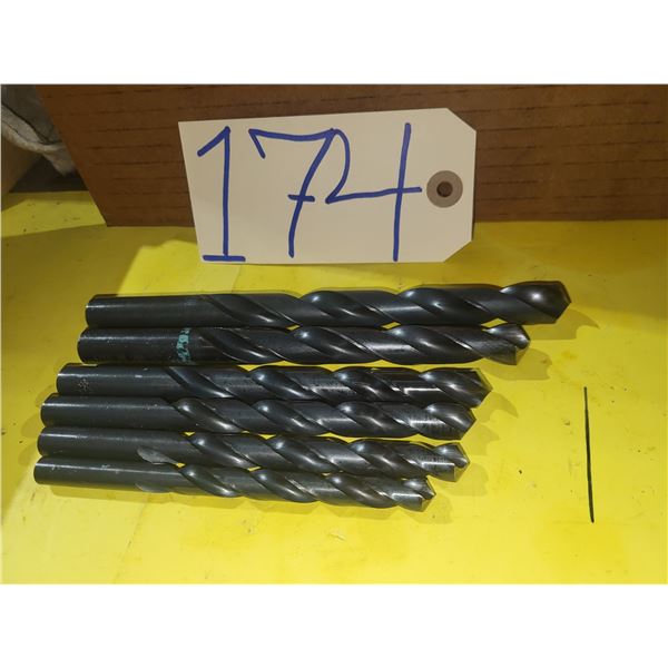 Lot of Straight Shank Drill 3/8"- 7/16"- 15/32"- 1/2"- 9/16"- 19/32"