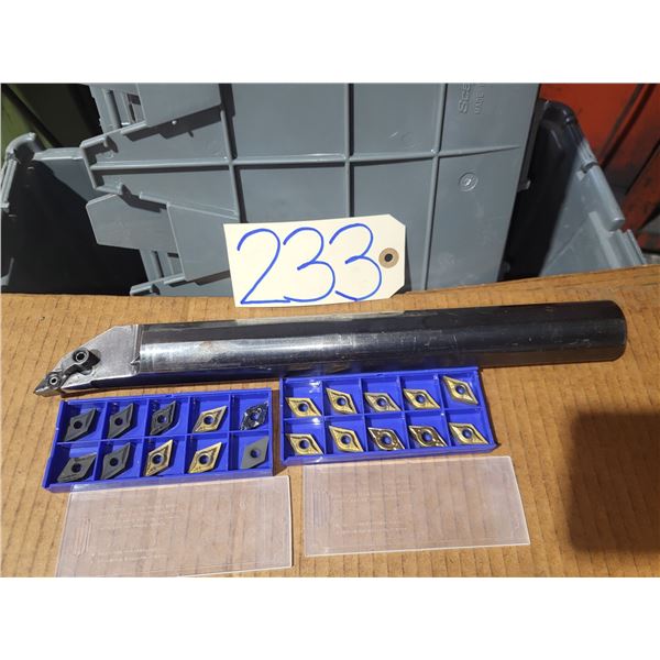KENNAMETAL 1759721R00 Boring Bar 1"1/2 with Inserts(20) DCMT-432