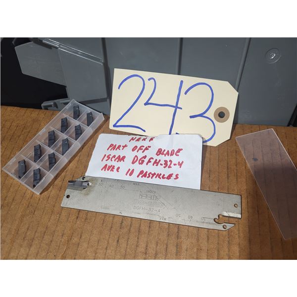ISCAR Part Off Blade DGFH-32-4 with Inserts(10)