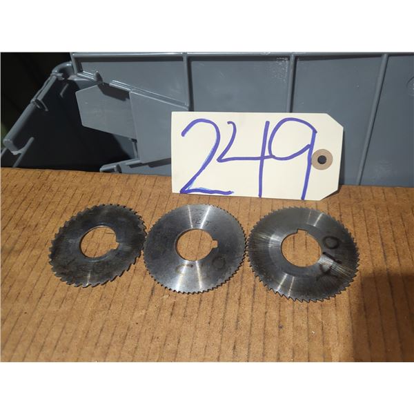 Lot(3) of Slitting Saw 3"
