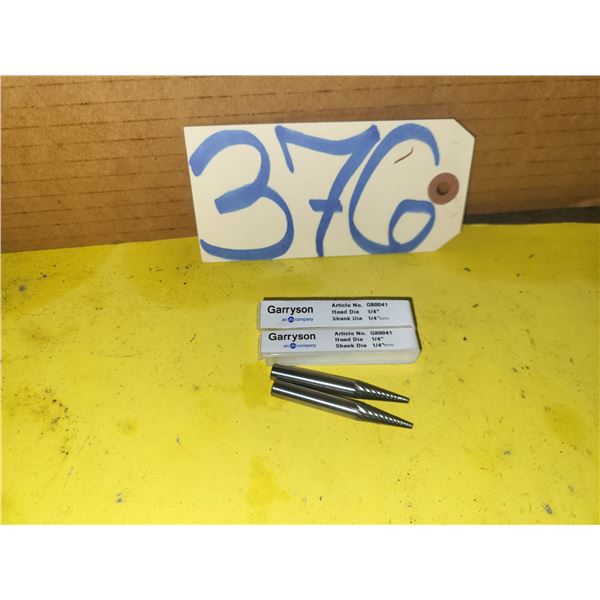 Set(2) of GARRYSON Carbide Burr shank 1/4" for mild steel