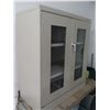 Image 2 : Tennsco Cabinet Model: FL647 C-Thru Counter High Cabinet, Steel, 2 Shelves, 42" H x 36" W x 18" D