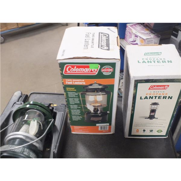 3 Coleman Camping Lantern's