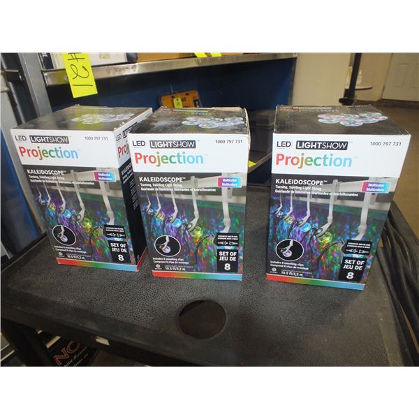 3 Boxes Of Led Projection Kaleidoscope Christmas Lights