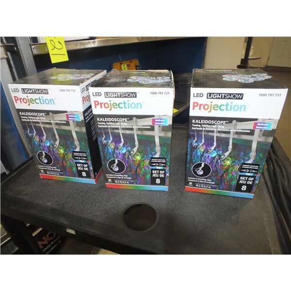 3 Boxes Of Led Projection Kaleidoscope Christmas Lights
