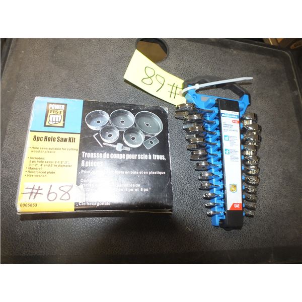 11pc Wrench Set & 8pc Hole Saw Kit