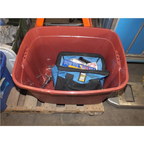 Tote Of Assorted Tools