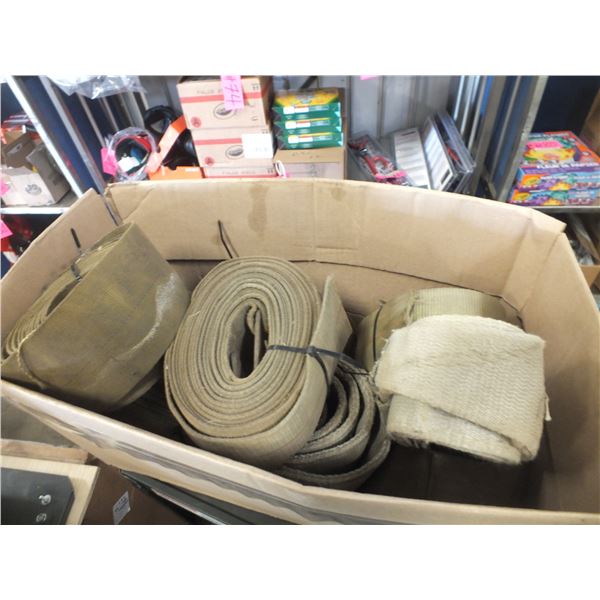 Box Of Large Tie Down Straps & Slings