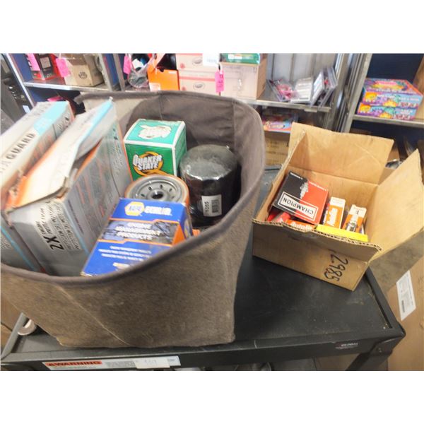 Assorted Filters & Spark Plugs