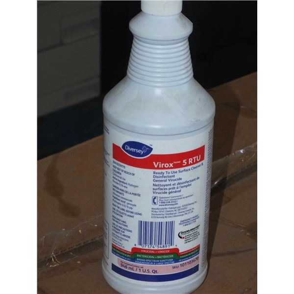 1 Case Of Diversey Virox RTU Surface Cleaner & Disinfectant
