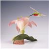 Image 3 : Boehm Flower Sculpture, Ruby Throated Hummingbird with Lily 40542