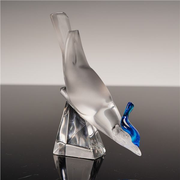 Lalique Crystal Figurine, Pimlico Blue Bird