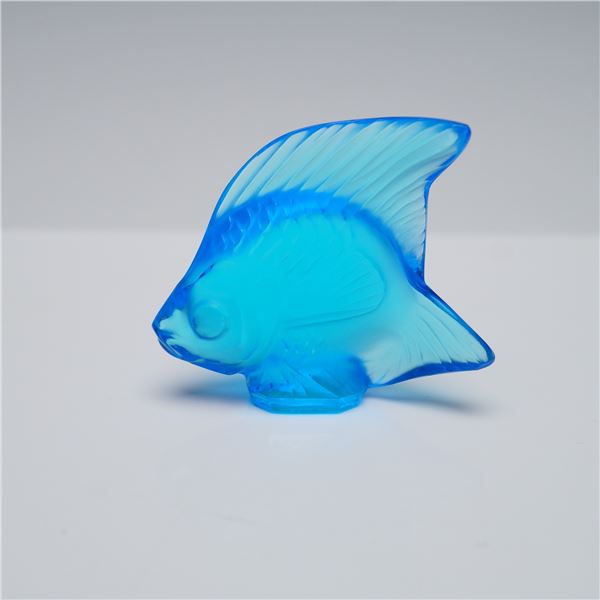 Lalique Crystal Figurine, Turquoise Fish