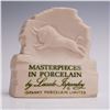 Image 1 : Ispanky Porcelain Plaque, "Masterpieces in Porcelain" Display Sign