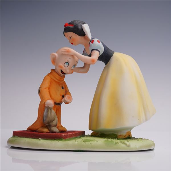 Walt Disney Productions Porcelain Figurine, Snow White & Dopey