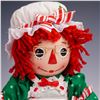 Image 2 : 2pc Danbury Mint Christmas Raggedy Ann & Andy Porcelain Dolls with Box