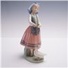 Image 1 : Lladro Porcelain Figurine Josepha Feeding Duck 01005201
