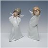 Image 1 : Pair of Lladro Figurines, Cherub Puzzled and Cherub Smiling