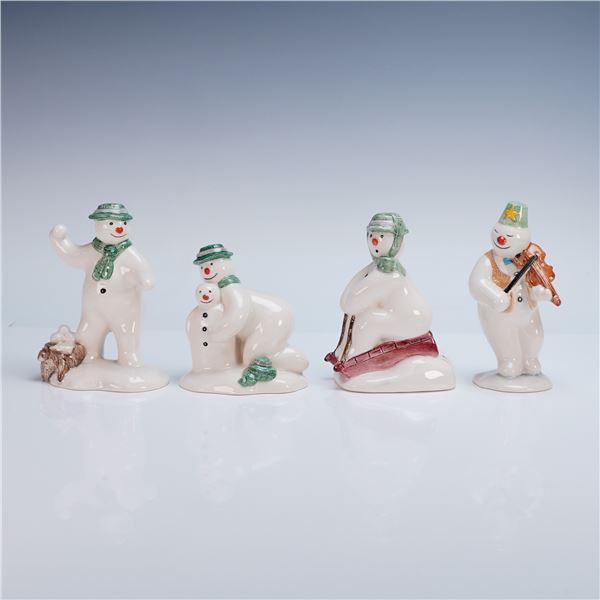 4pc Royal Doulton Figurines, Whimsical Scenes from The Snowman Series