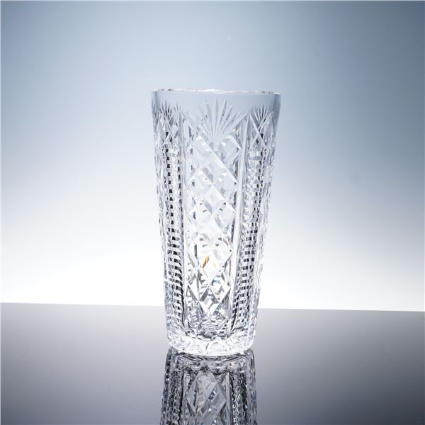 Waterford Crystal Flower Vase Clare Pattern