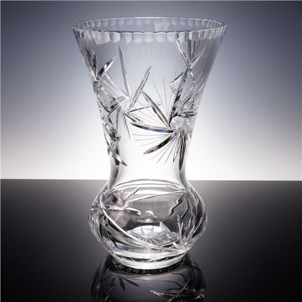 American Brilliant Cut Crystal Vase