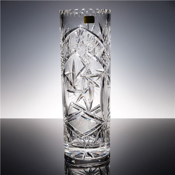Lausitzer Glas Hand-Cut Lead Crystal Vase