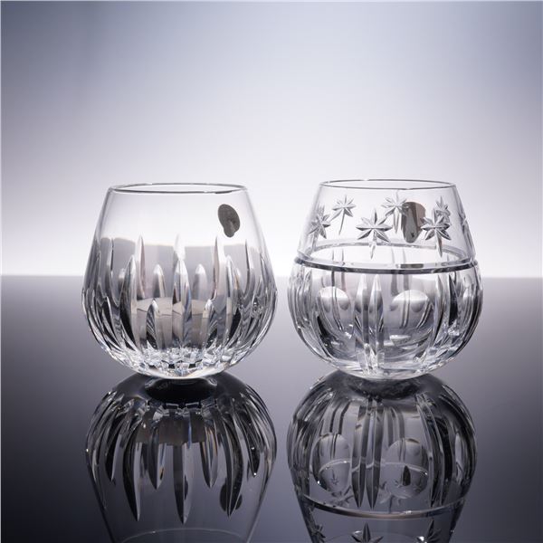2pc Waterford Crystal Votive Candle Holders