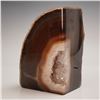 Image 5 : Pair of Agate Geode Bookends, Natural Crystal Center