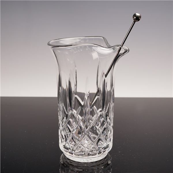 Lissadel by Waterford Cut Crystal Martini Beaker with Stir