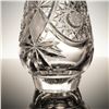 Image 3 : Brilliant Cut Crystal Decanter with Stopper: Starburst-Hobstar Design