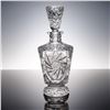 Image 1 : Cut Crystal Decanter with Starburst and Diamond Banding