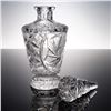 Image 4 : Cut Crystal Decanter with Starburst and Diamond Banding